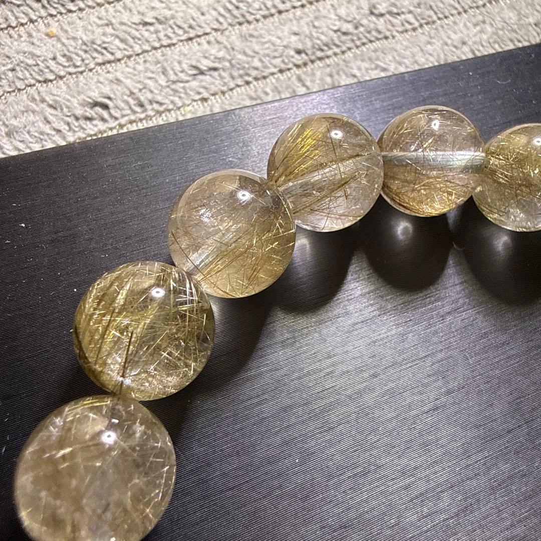 シルバールチルクォーツ 12.5mm 17cm