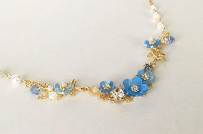 ネモフィラのリーフ ネックレス★