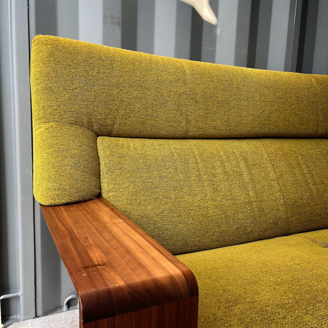 取付無料！カリモク家具 チターノ ダンテ 北欧風グリーンファブリック2Pソファ✨