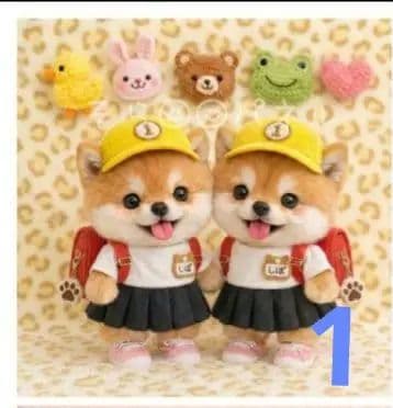 オーダーページ　ハンカチ　517ランドセルわんこ柄　ハンドメイド2/18