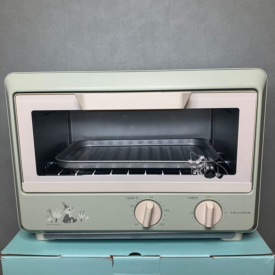 レコルト　ムーミン　コンパクトオーブン　ROT-1 グリーン　未使用品