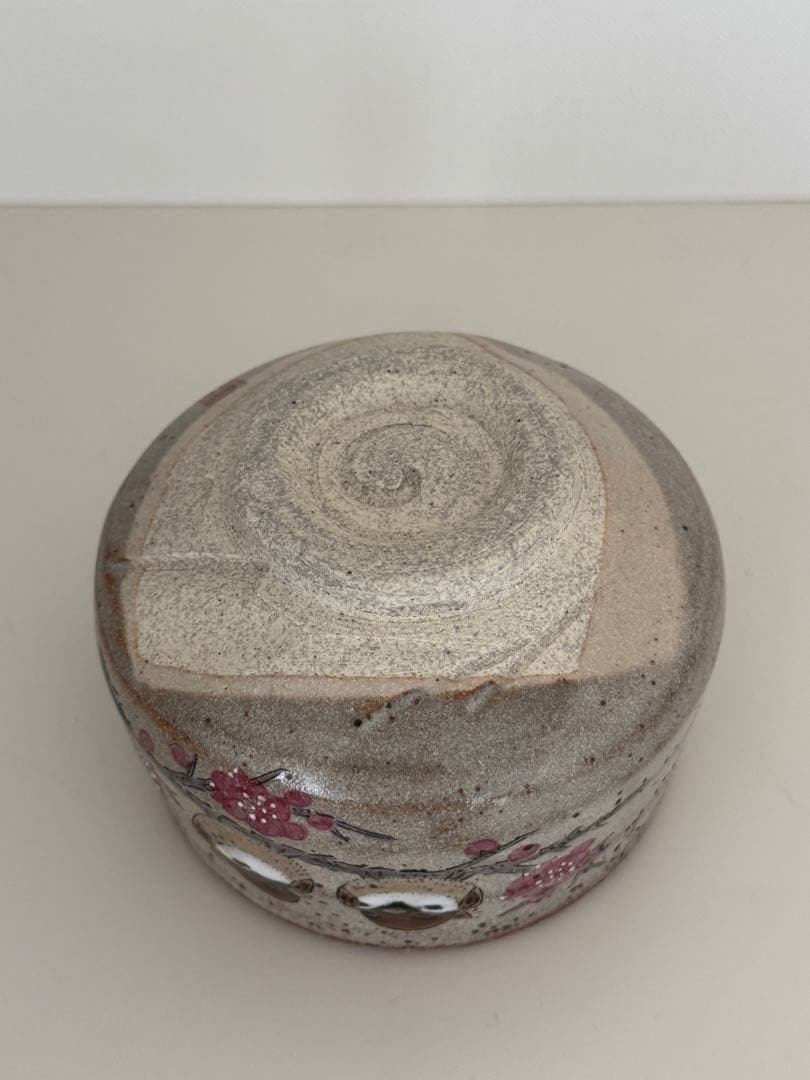 (3/31まで)スズメと桜の抹茶碗｜未使用・高級和食器・作家物風