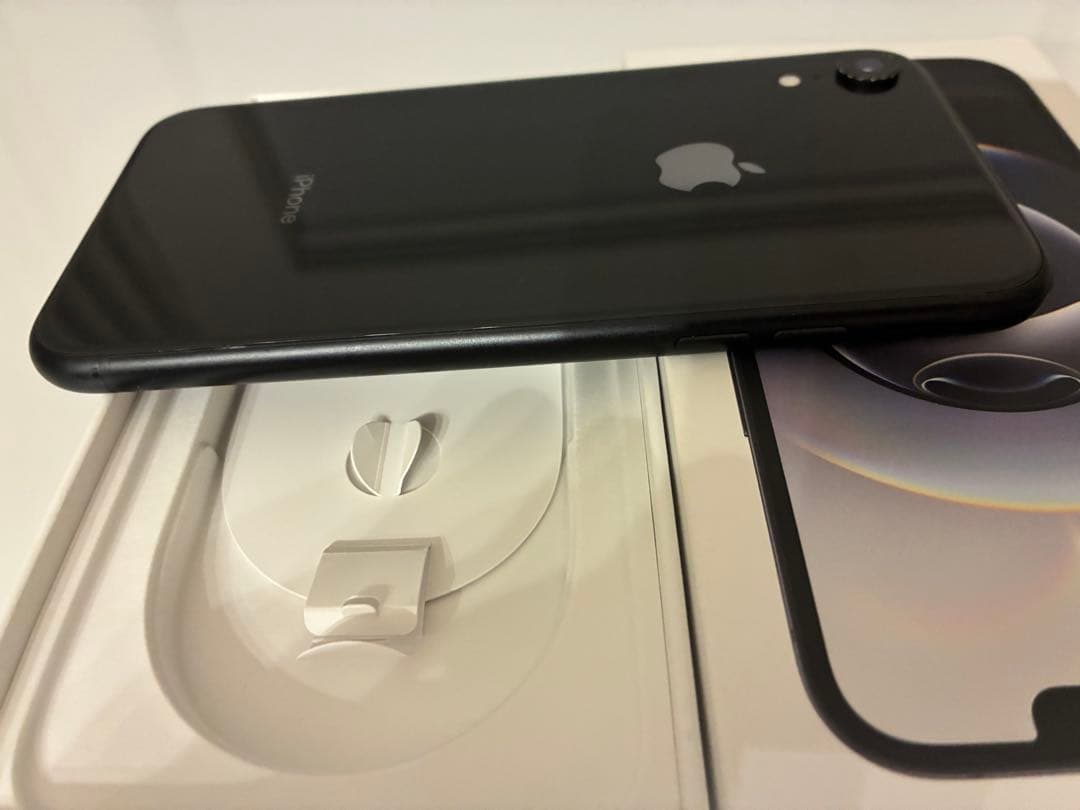 Apple iPhone XR ブラック ジャンク 画面横線有 24時間内発送