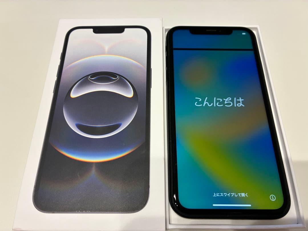 Apple iPhone XR ブラック ジャンク 画面横線有 24時間内発送
