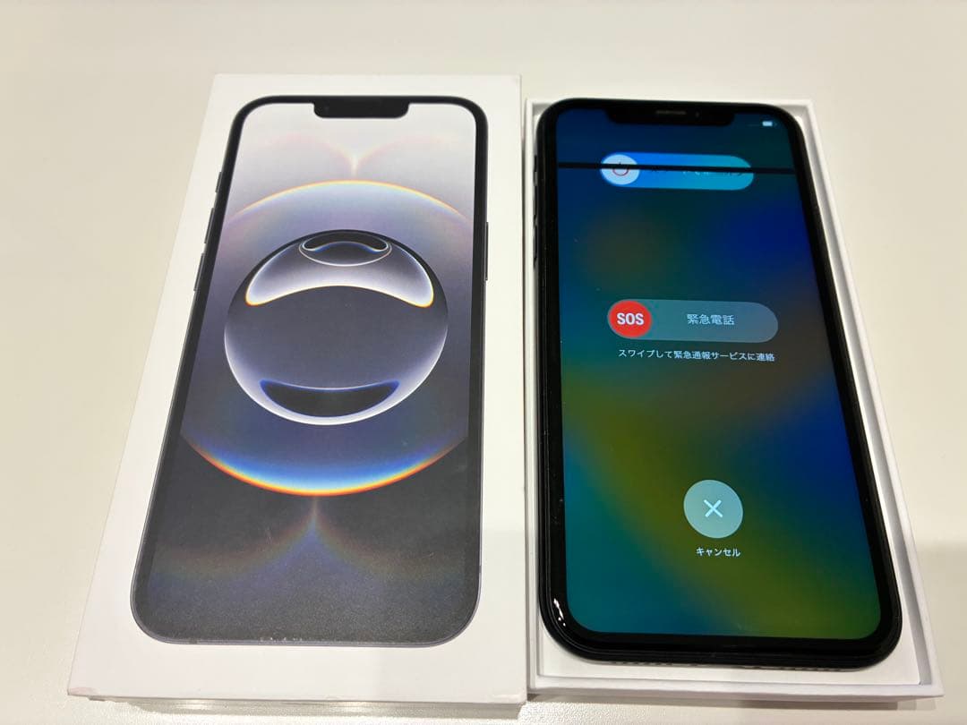Apple iPhone XR ブラック ジャンク 画面横線有 24時間内発送