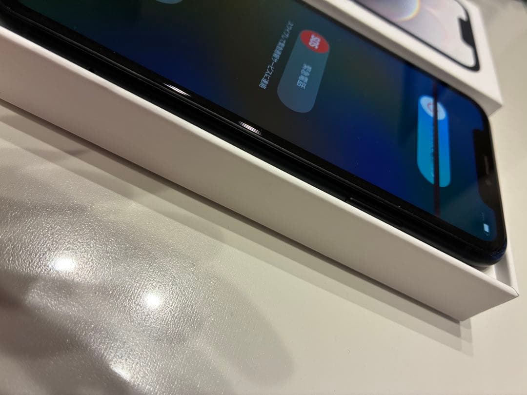 Apple iPhone XR ブラック ジャンク 画面横線有 24時間内発送