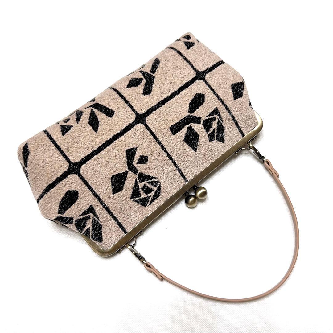 ミナペルホネン　ハンドメイド　がま口　ストラップ付　お財布ショルダー⭐️LULU