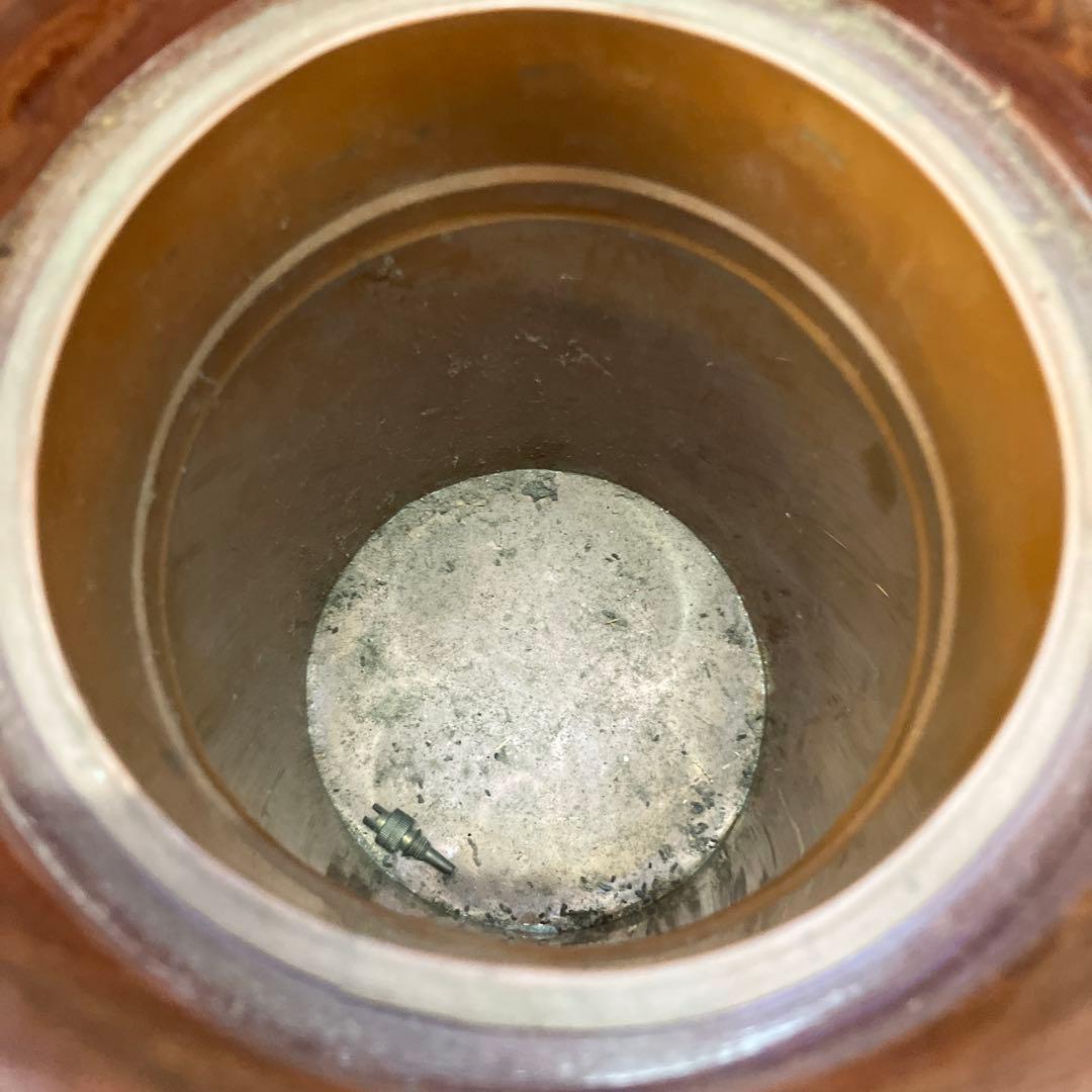 2F 花瓶 木製 木工芸 壺 置物 ウッドベース オブジェ 天然木 飾り 骨董