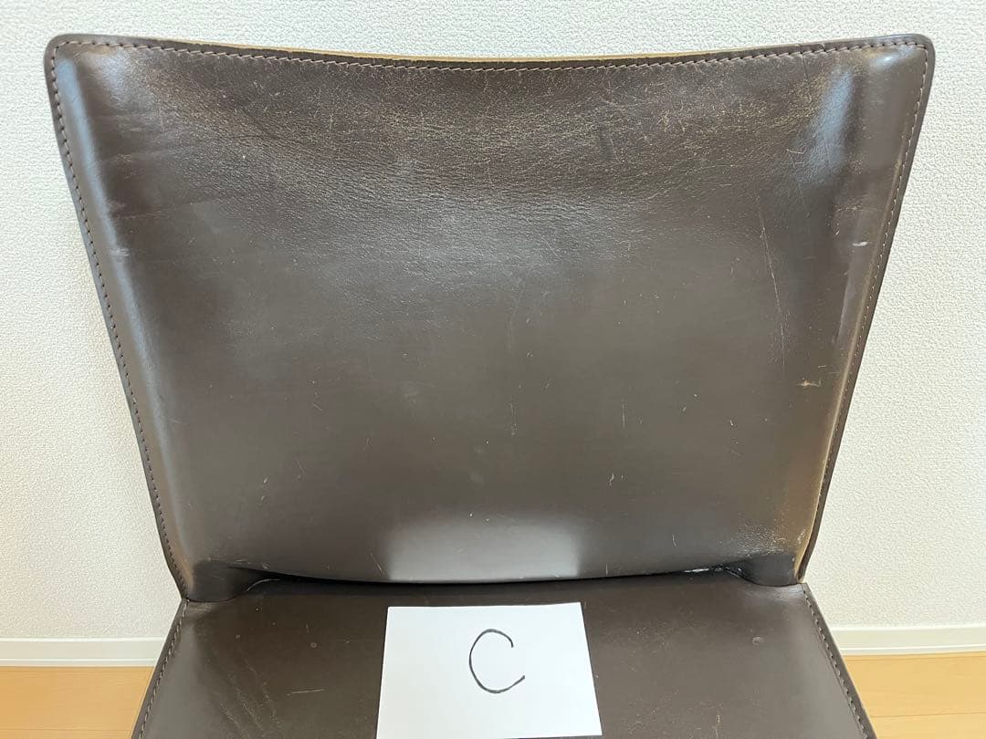 C【60%値下げしました❗️】カッシーナ キャブ　アームレスチェア ブラウン