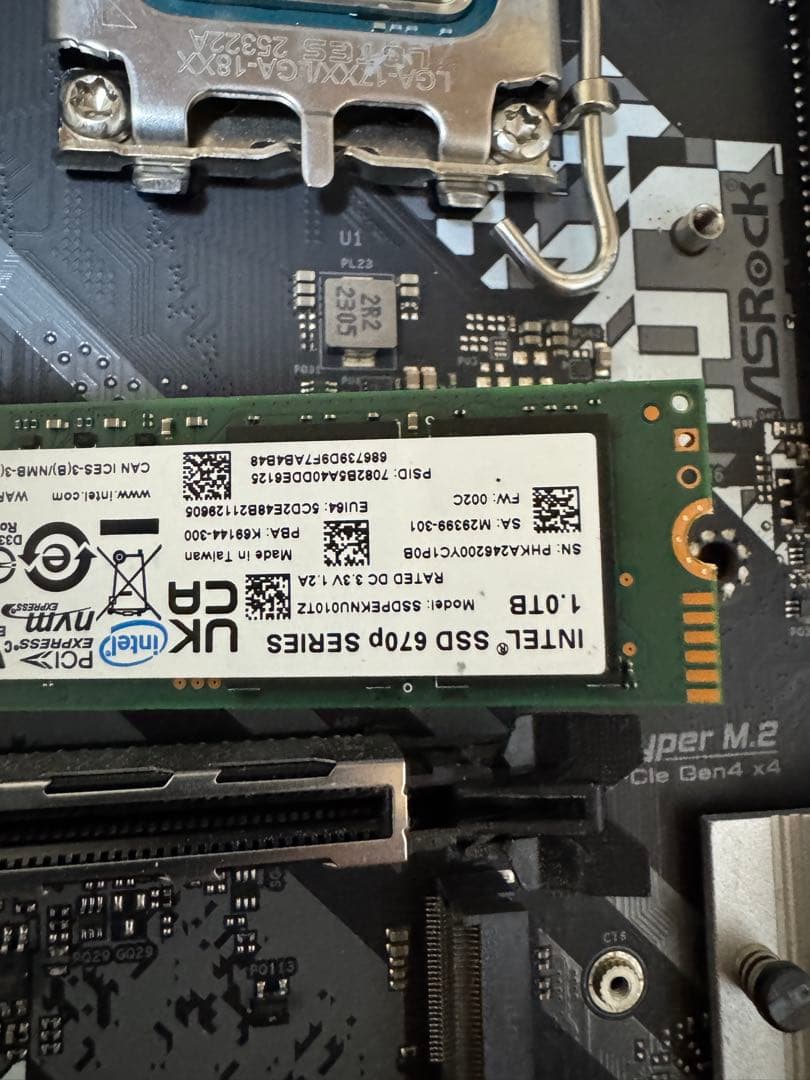 ASRock B760 CPU,SSDセット