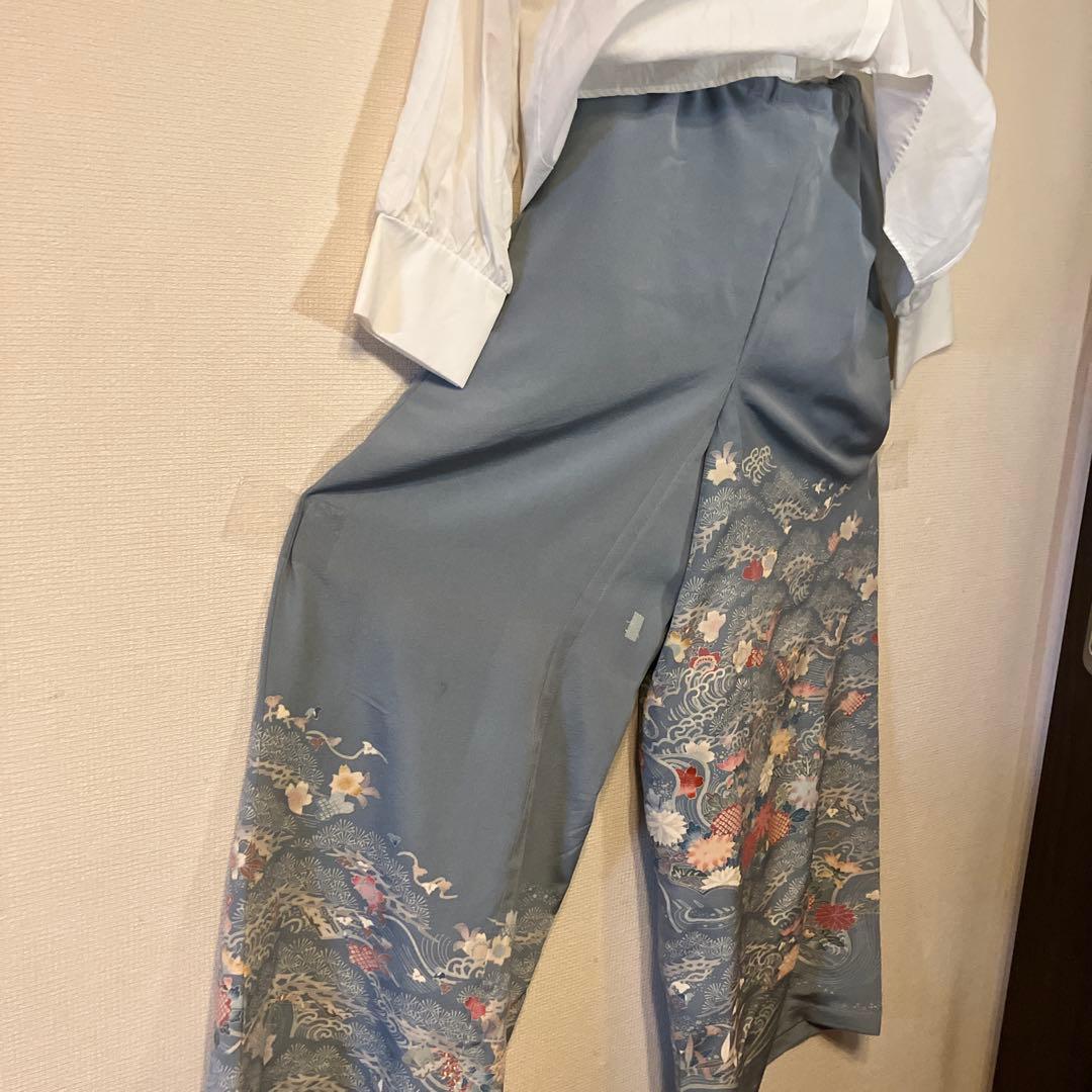 SHINO　帯リメイクバッグ 色留袖リメイク2点　(ミニバッグ)