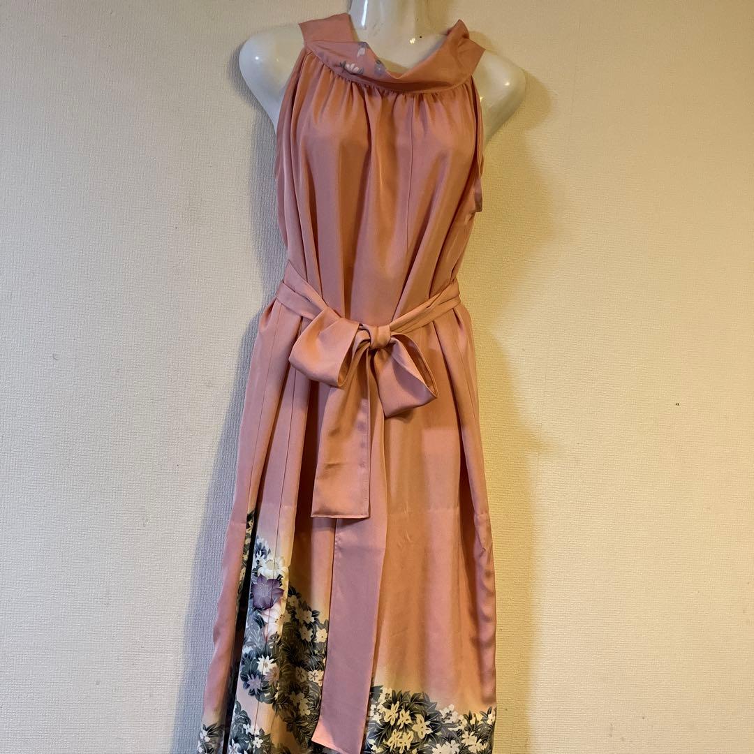 SHINO　帯リメイクバッグ 色留袖リメイク2点　(ミニバッグ)