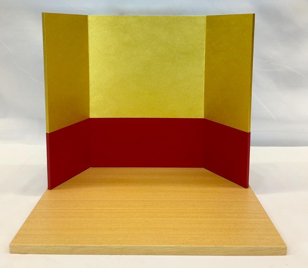 五月人形 兜 S802 金彩レッド 屏風 309 飾り台 32 白木 兜セット