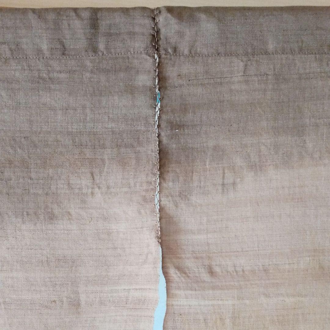 麻のれん　お茶染　手染め　515