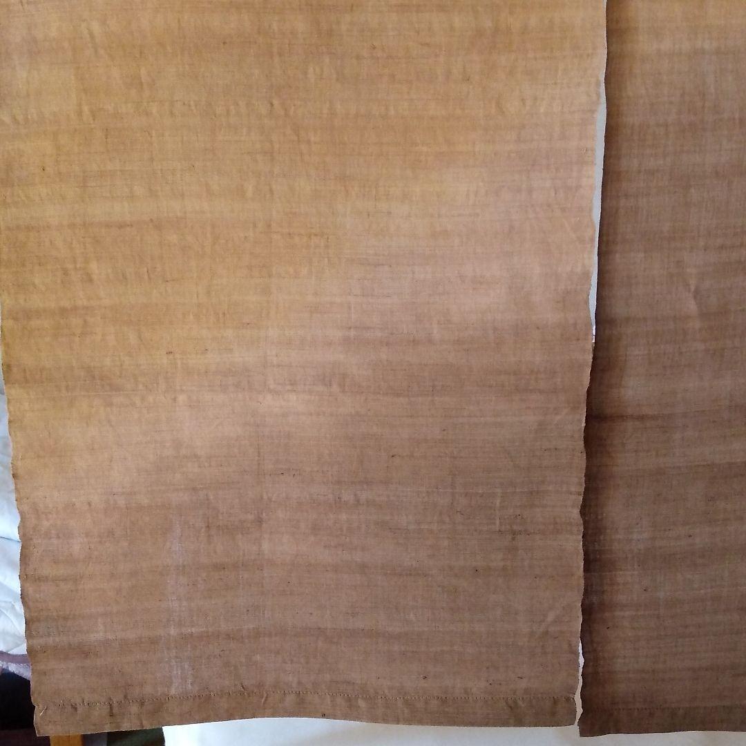 麻のれん　お茶染　手染め　515