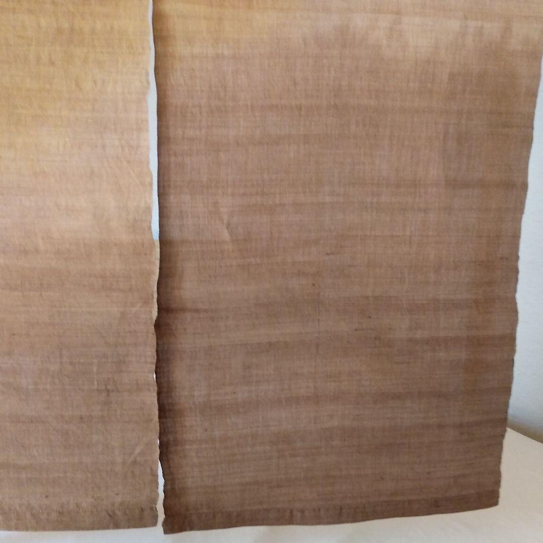 麻のれん　お茶染　手染め　515