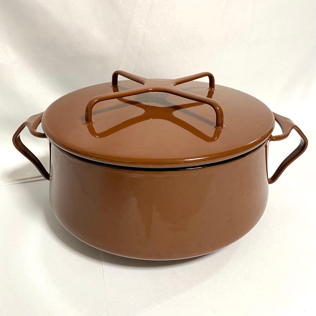 DANSK ダンスク コベンスタイル ホーロー 両手鍋 ブラウン 18cm