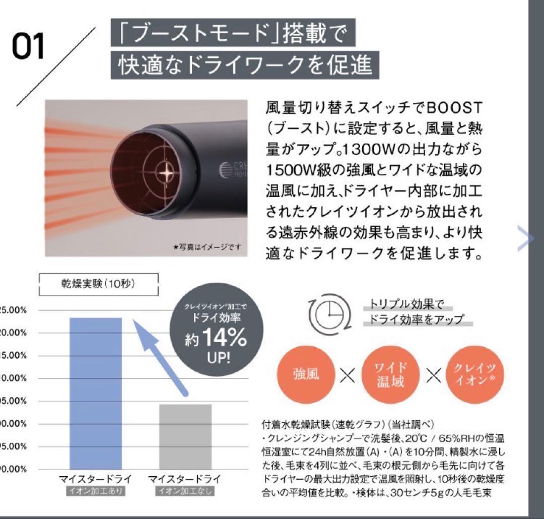 クレイツマイナスイオンドライヤー　プロ用