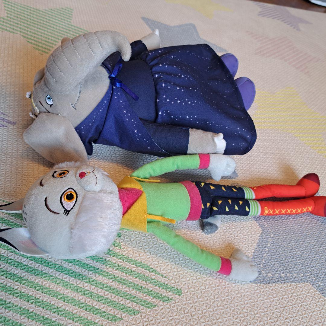 sing2 ミーナ　ヌーシー　象と猫のキャラクターぬいぐるみセット シング　映画