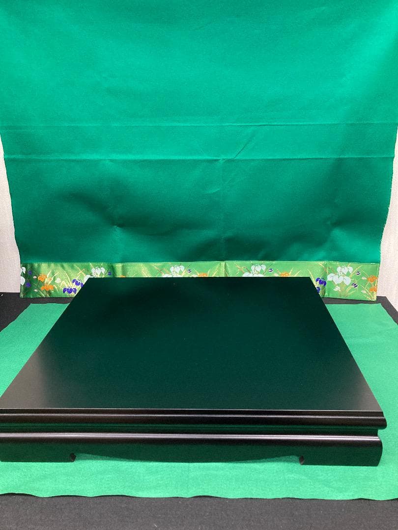 E35 訳あり特価！高級黒塗り台　巾55㎝位　五月人形　五月子供大将　五月鎧