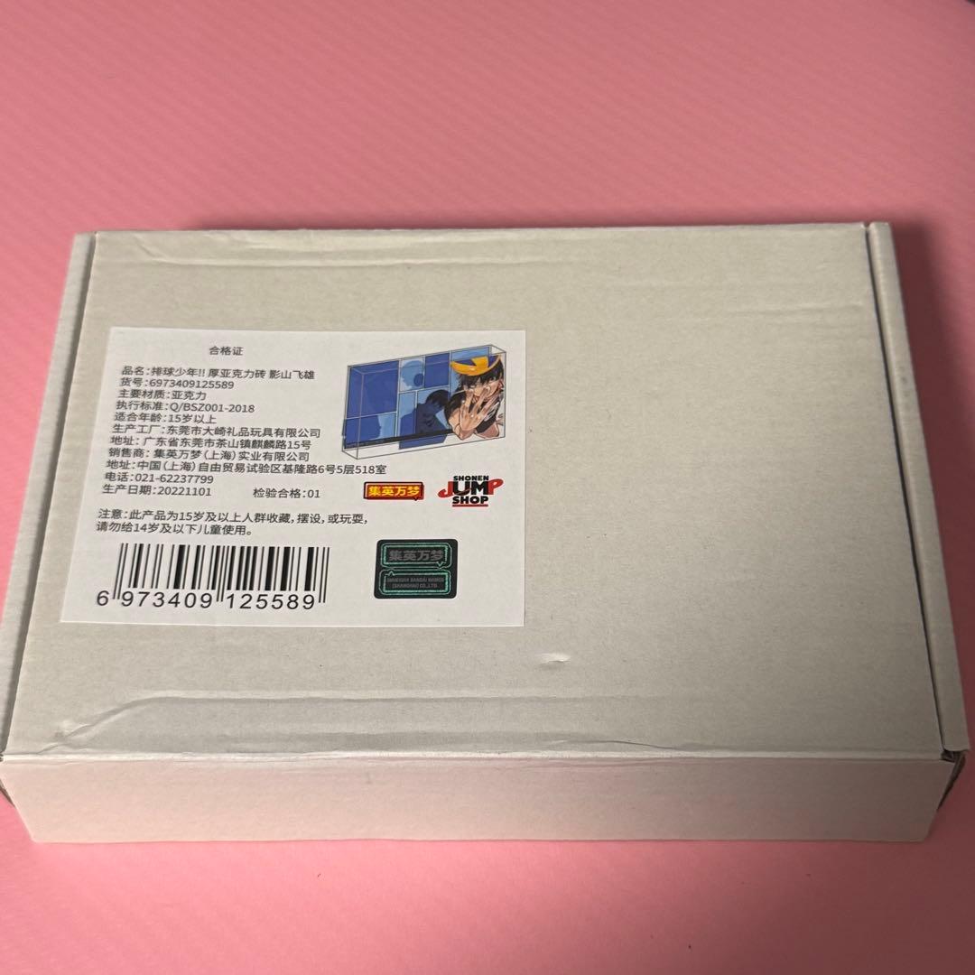 ハイキュー 影山飛雄 アクリルブロック 上海 中国ジャンプショップ アクリル