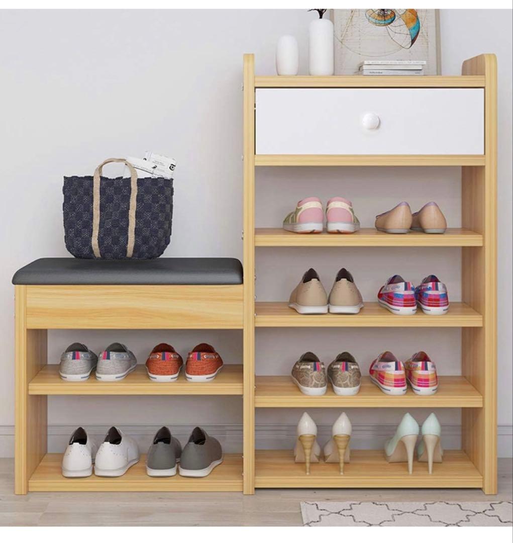 ベンチ 玄関 収納スツール 木製 シューズラック