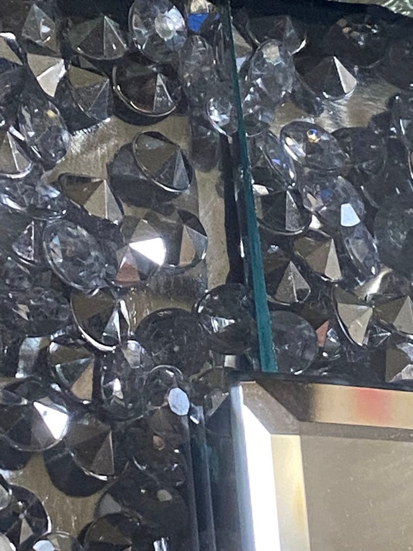 キラキラ♦️クリスタル♦️高級 全身ミラー♦️シルバー♦️姿見♦️送料込