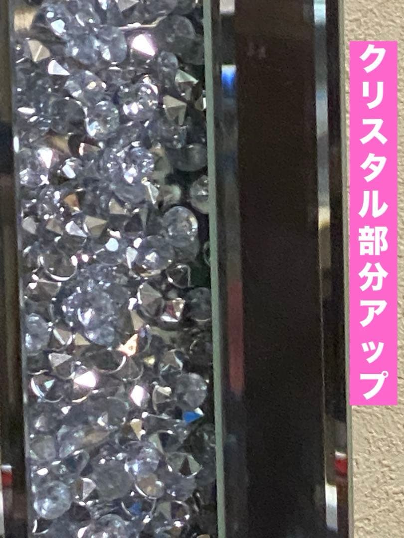 キラキラ♦️クリスタル♦️高級 全身ミラー♦️シルバー♦️姿見♦️送料込