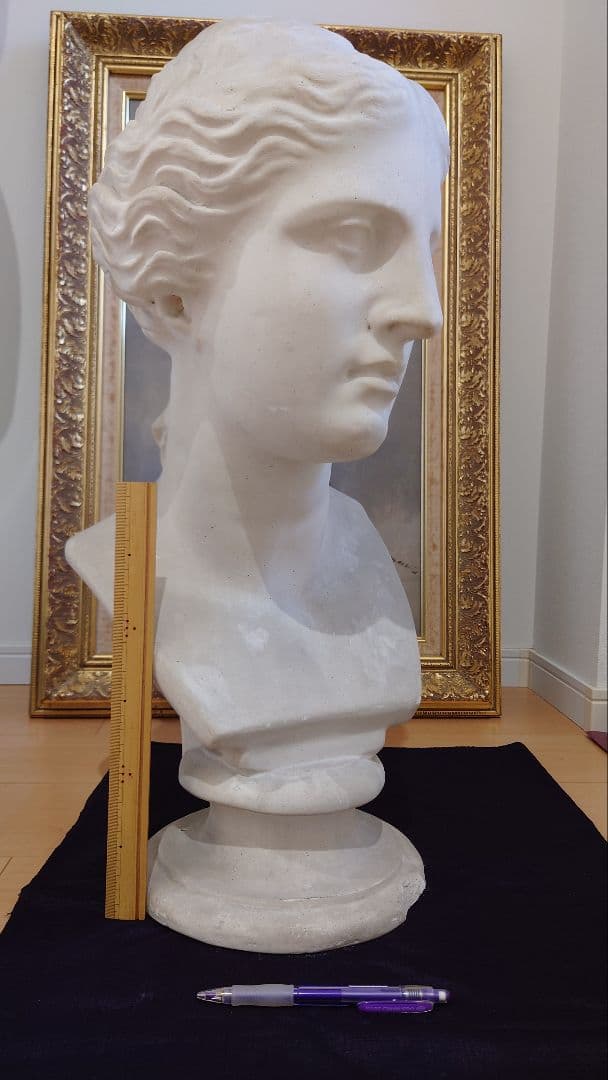 【中古品】石膏像　ミロのビーナス　胸像　訳あり　デッサン　スタジオ　オブジェ