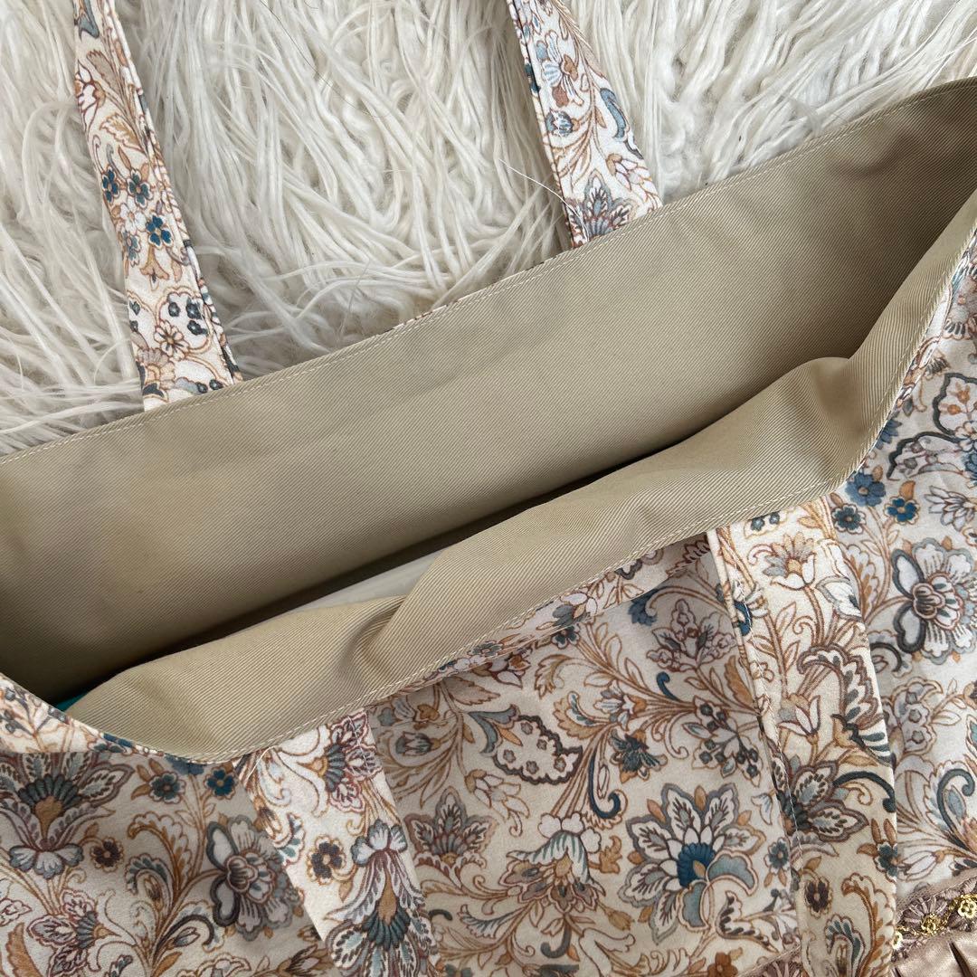 入園入学グッズ　レッスンバッグ　巾着　上履き入れ　ペイズリー　ザラホーム　フリル