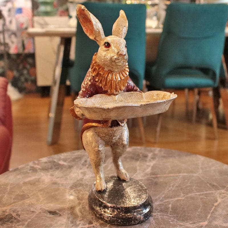 アクセサリートレイ うさぎ ラビット 置物 可愛いインテリア 129-121