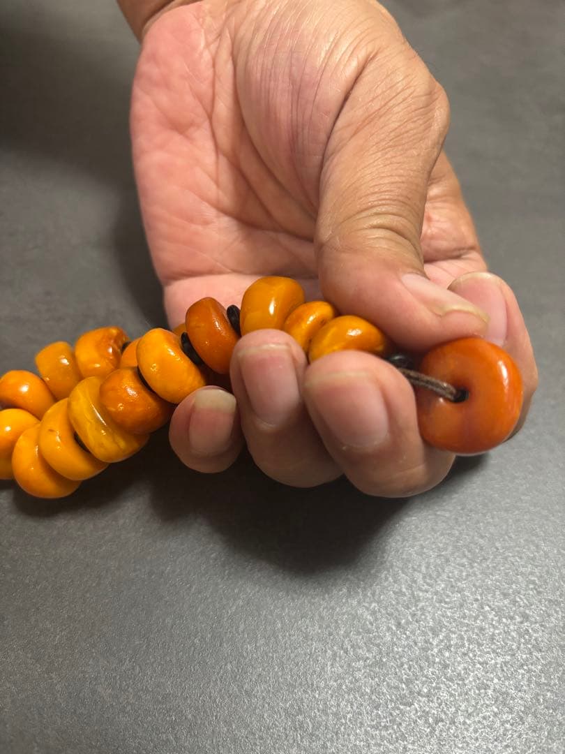 老蜜蜡 手串｜アンバー ブレスレット｜天然琥珀｜ヴィンテージ