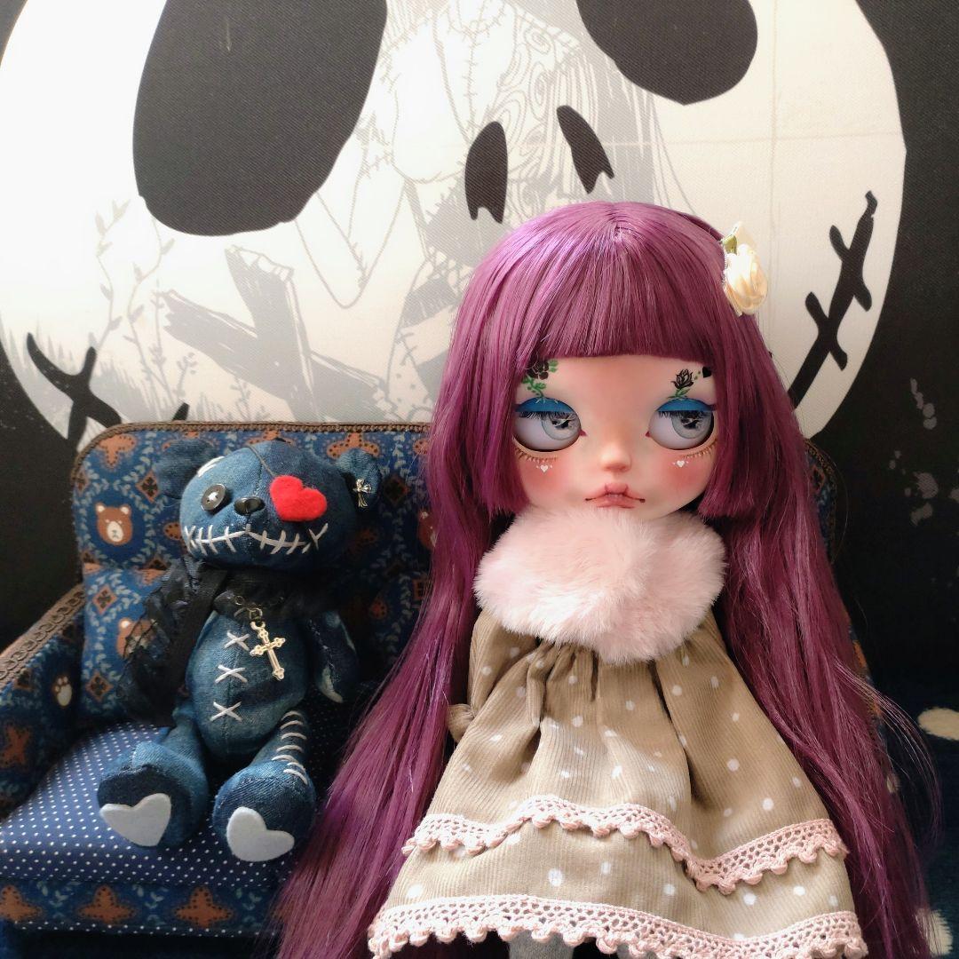 カスタムアイシードールブラックローズフェイス