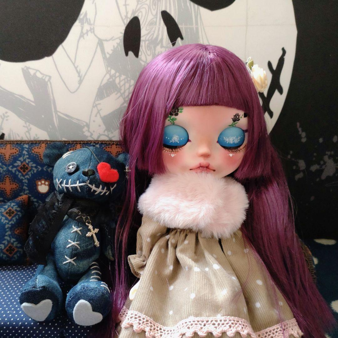 カスタムアイシードールブラックローズフェイス