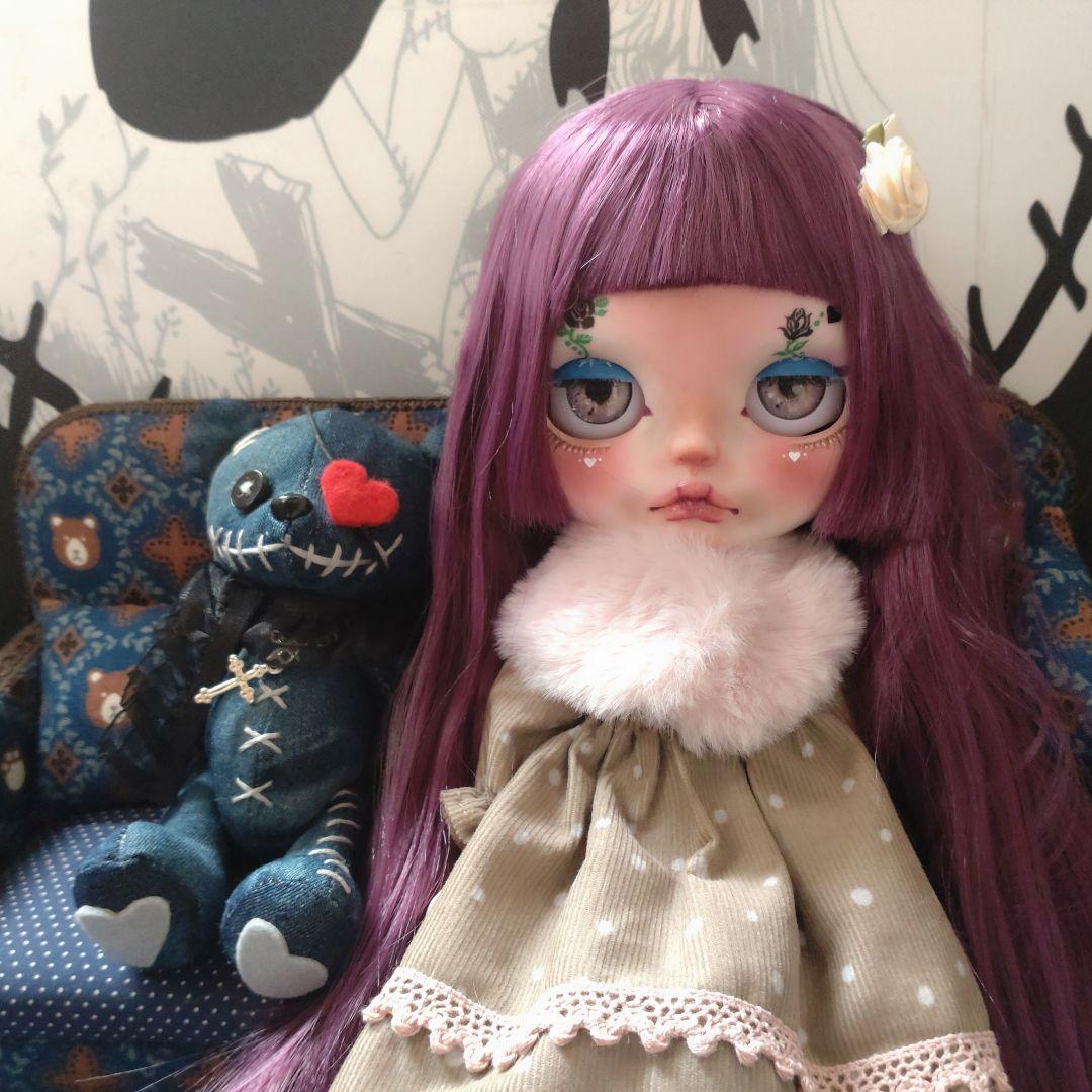 カスタムアイシードールブラックローズフェイス