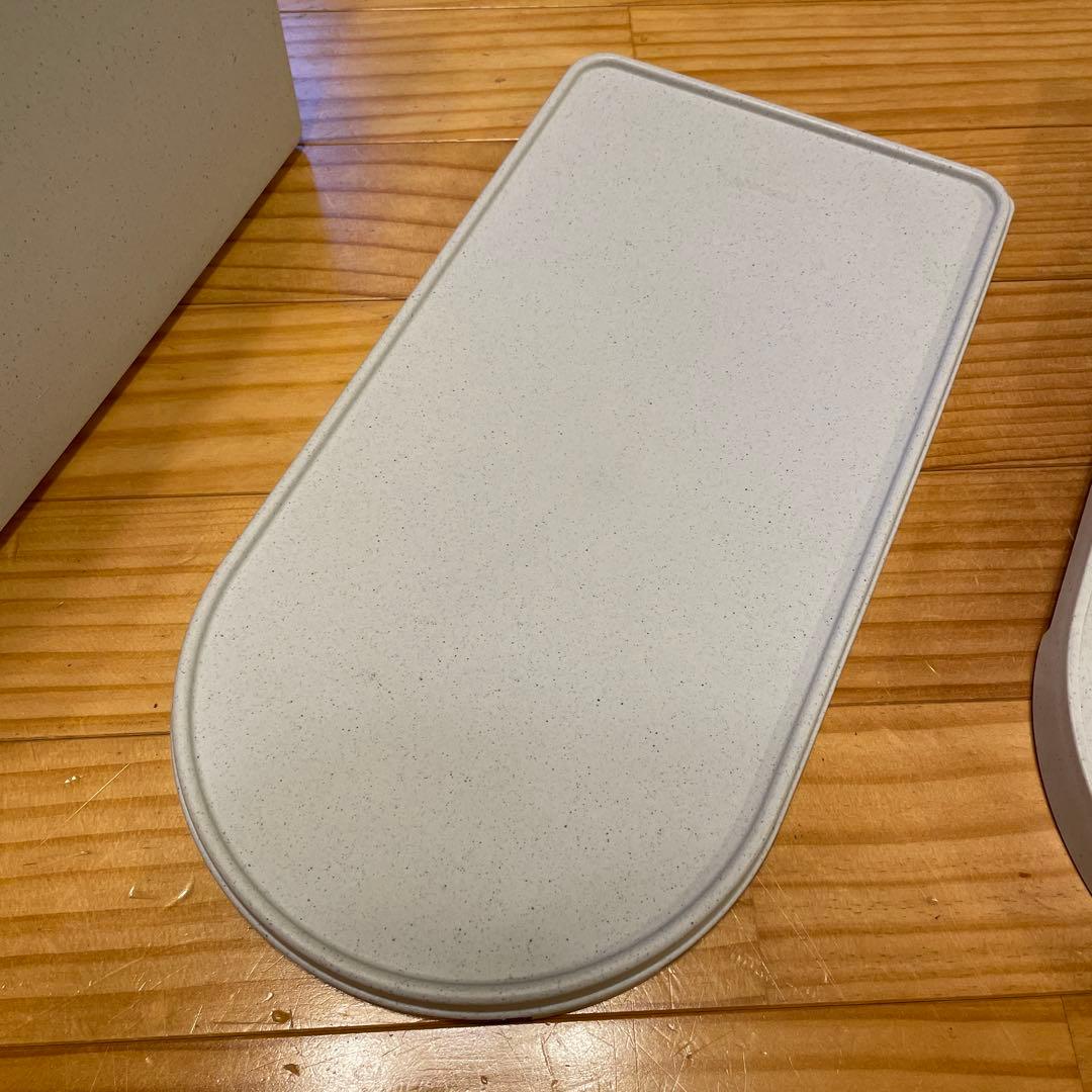 米びつ　タッパーウェア　キッチンキーパー　外蓋　内蓋　グレー