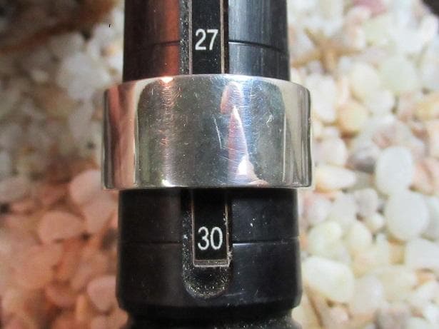 ■手作り■シルバー９５０特太平打ちリング２８.５号