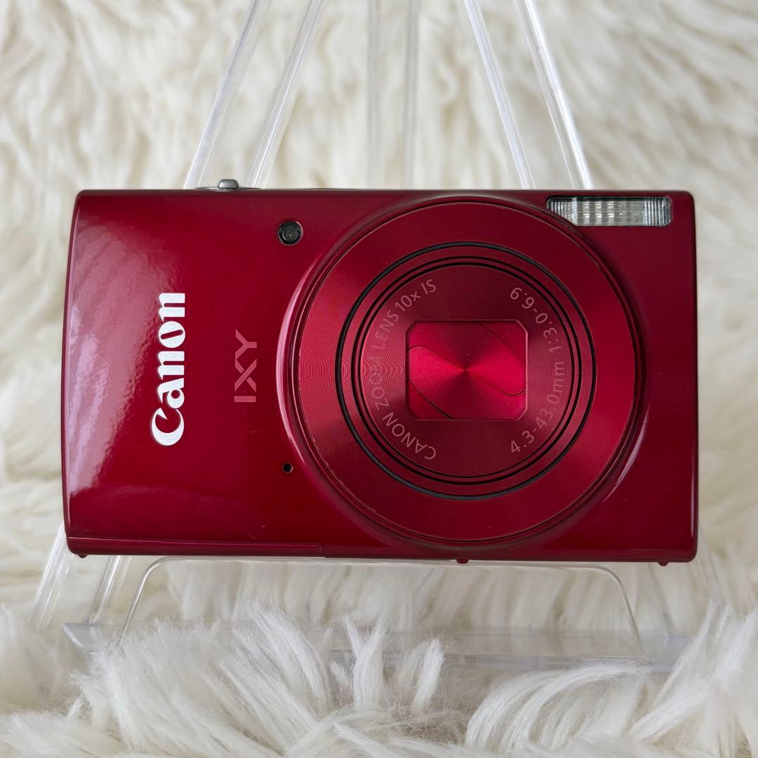 【極美品】Canon IXY 190 レッド デジカメ　充電器・バッテリー２個付