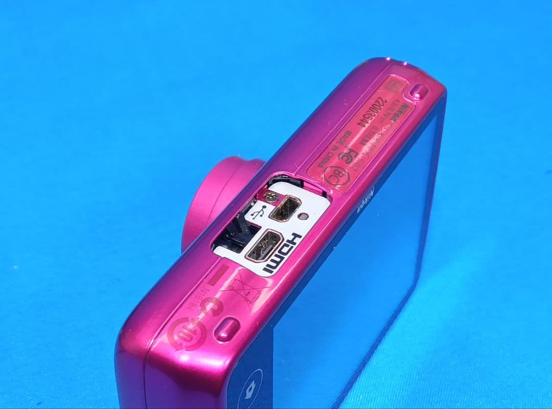 動作品裏フタ無 Nikon COOLPIX S02 小型デジカメ 1,317万