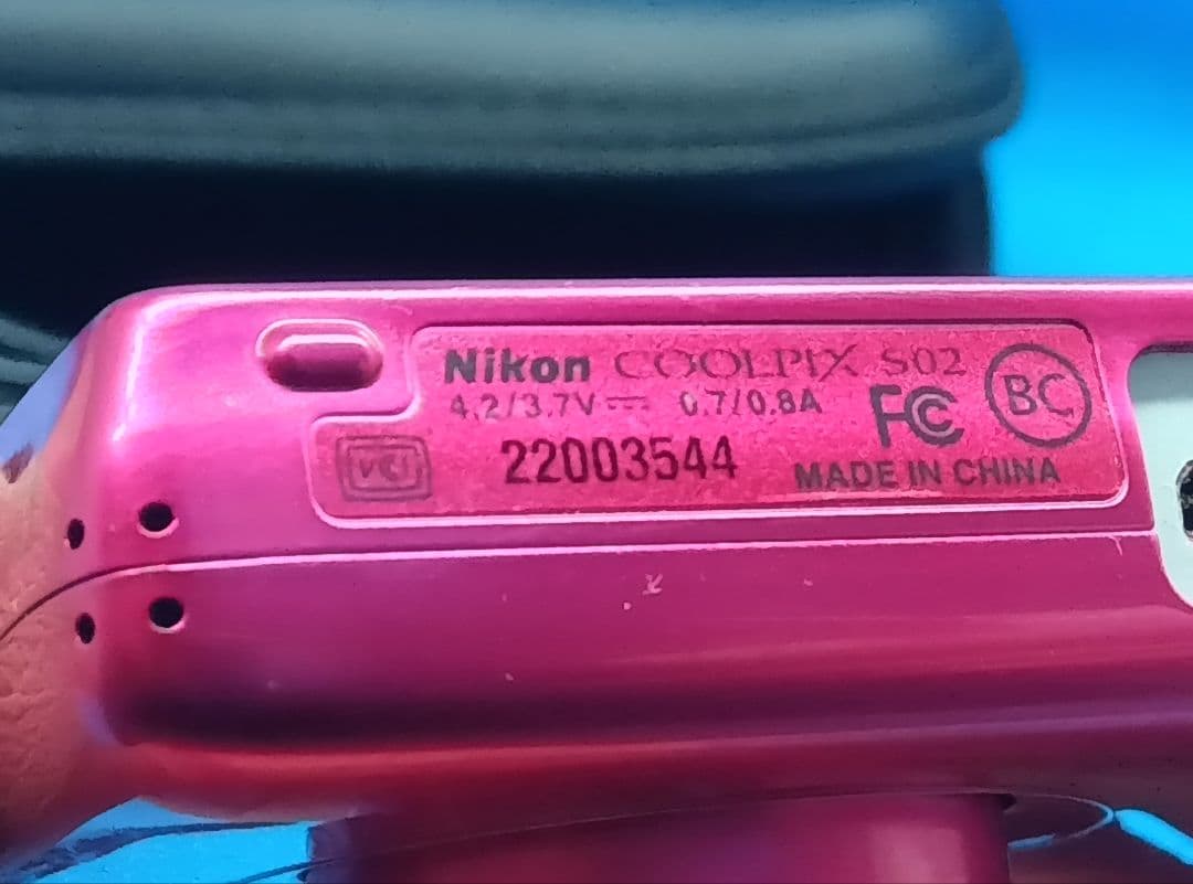 動作品裏フタ無 Nikon COOLPIX S02 小型デジカメ 1,317万