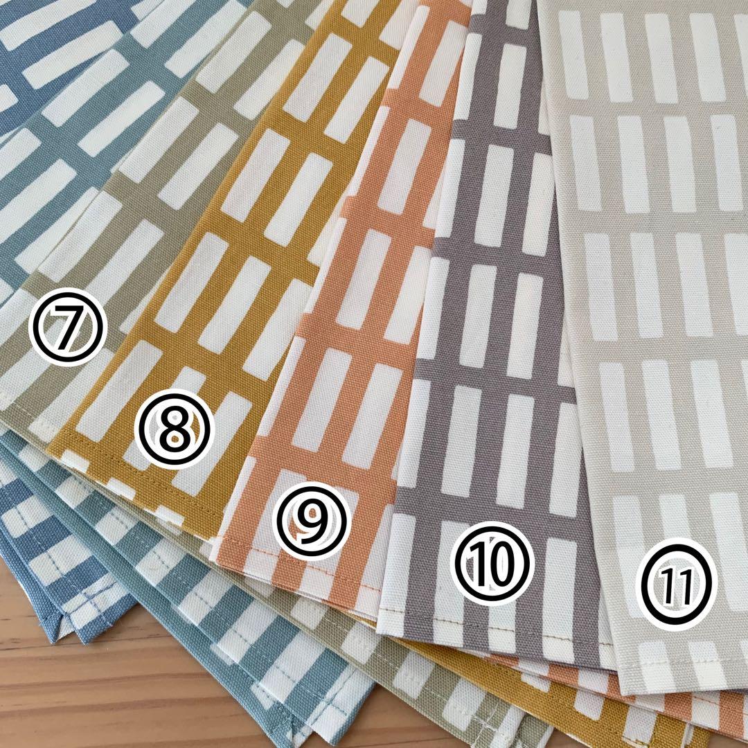 色が選べるランチマット・サイズオーダー可能☆格子柄