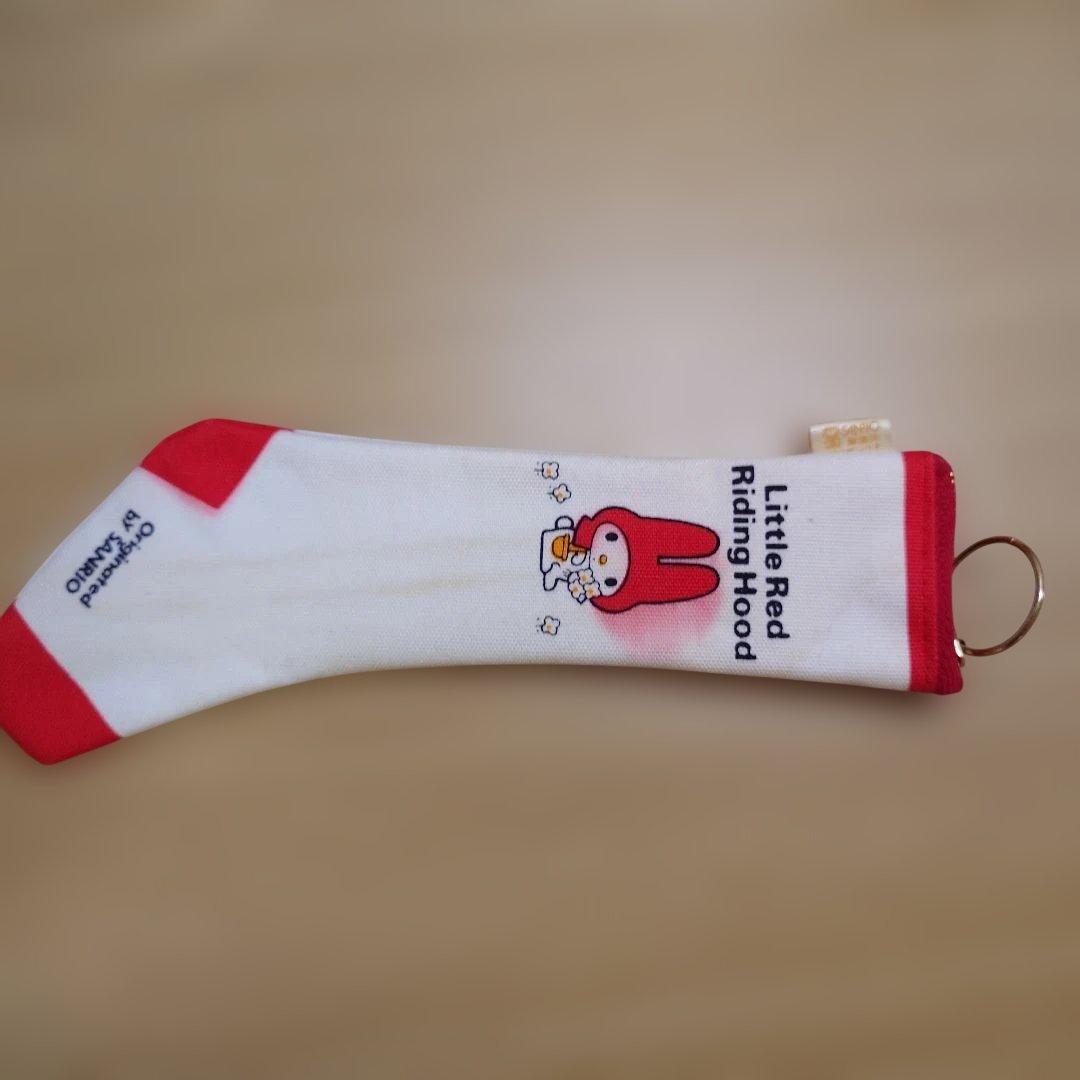 マイメロディ　ペンケース　1975 布製　当時物　レア　靴下　昭和レトロ