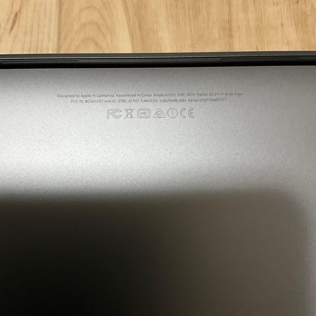 MacBookPro 2016年モデル　2TB A1707 ジャンク