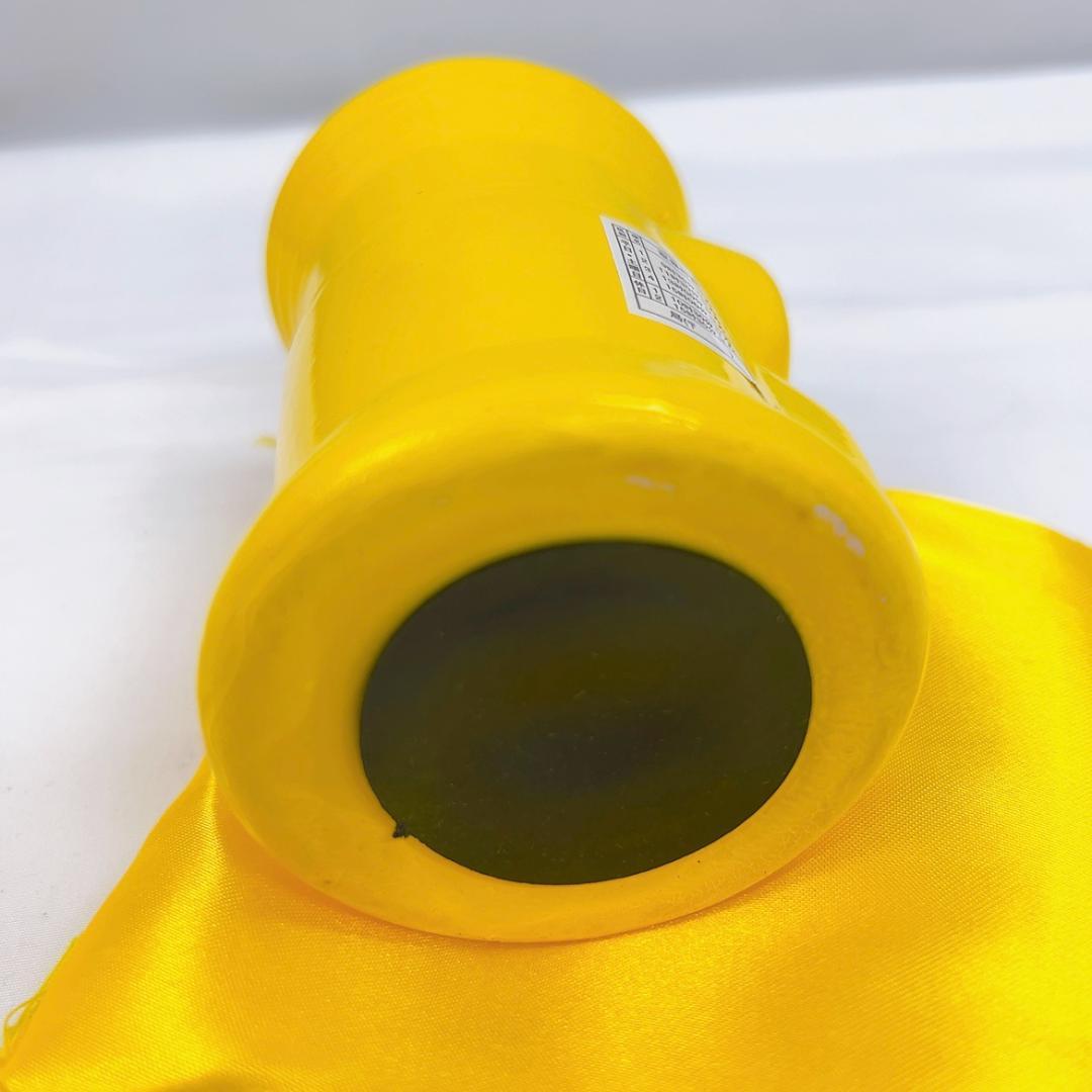 幸運を呼ぶ 風水 黄色ポスト　貯金箱（座布団付き）