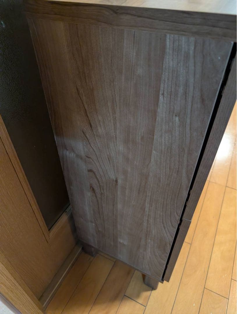 【送料込】LOWYA キャビネット リビング収納 サイドボード 扉付き 棚