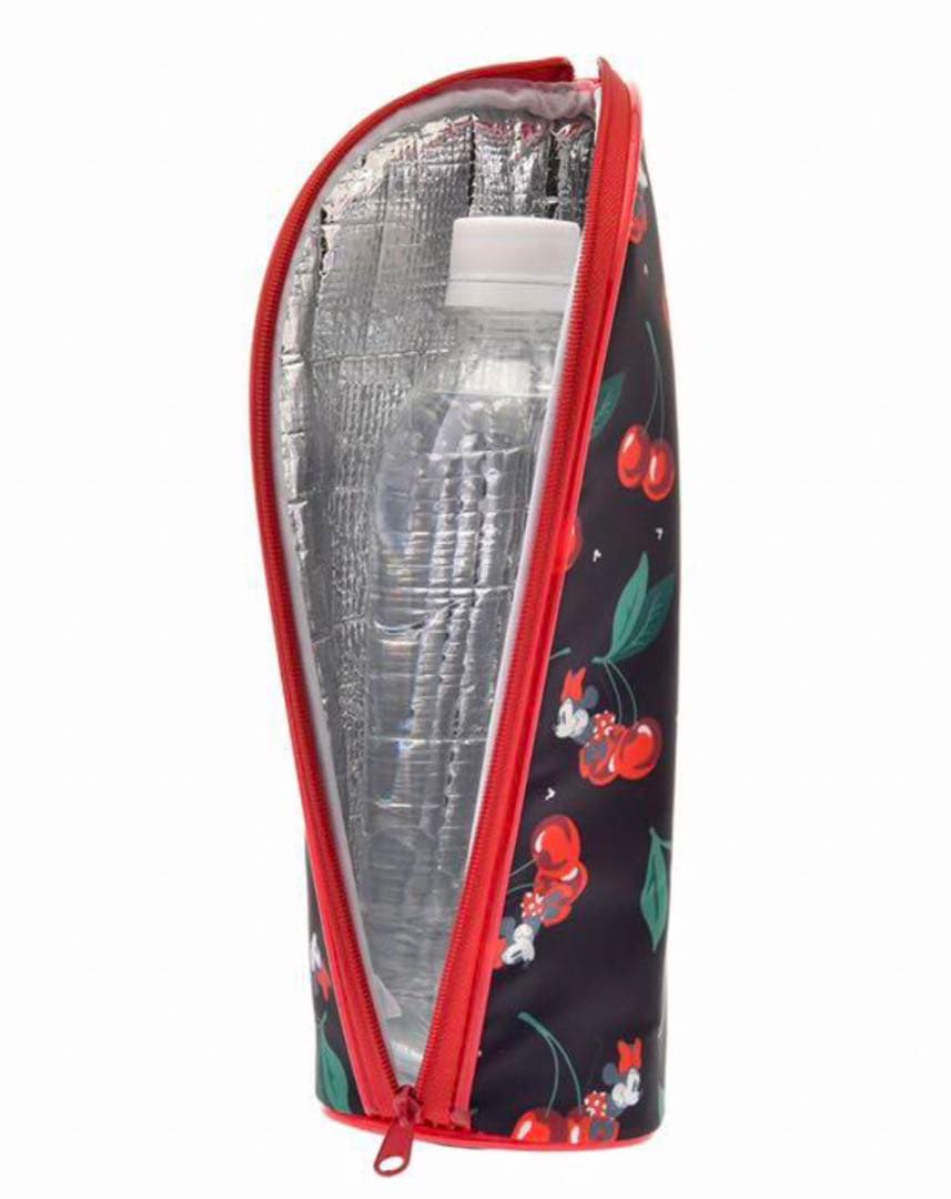 Disney ミニー　ランチトート＆ペットボトルカバー　保冷・保温　さくらんぼ