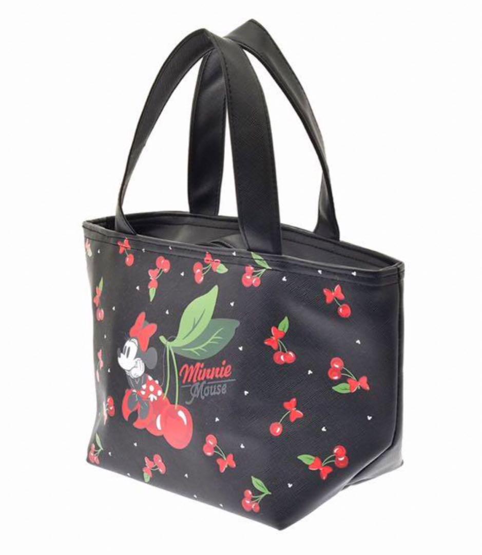Disney ミニー　ランチトート＆ペットボトルカバー　保冷・保温　さくらんぼ