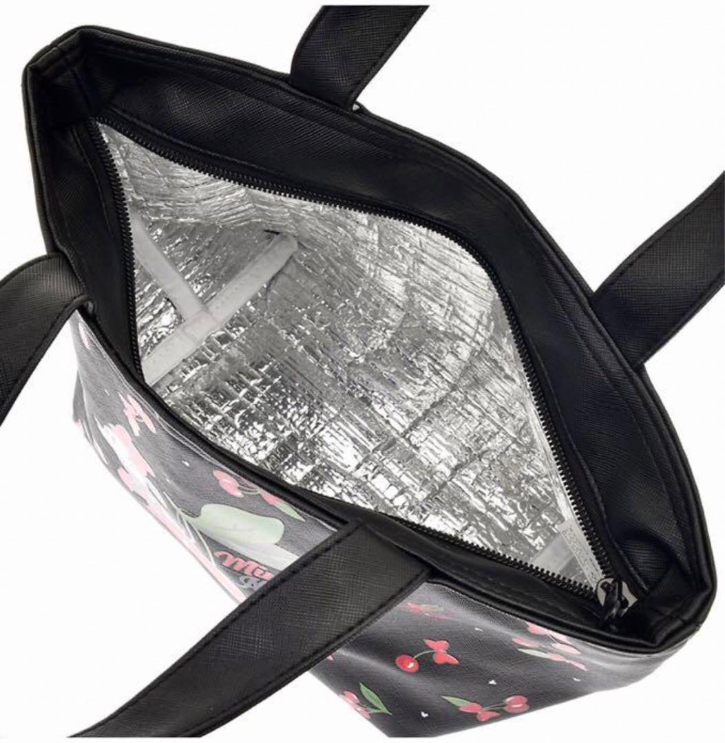 Disney ミニー　ランチトート＆ペットボトルカバー　保冷・保温　さくらんぼ