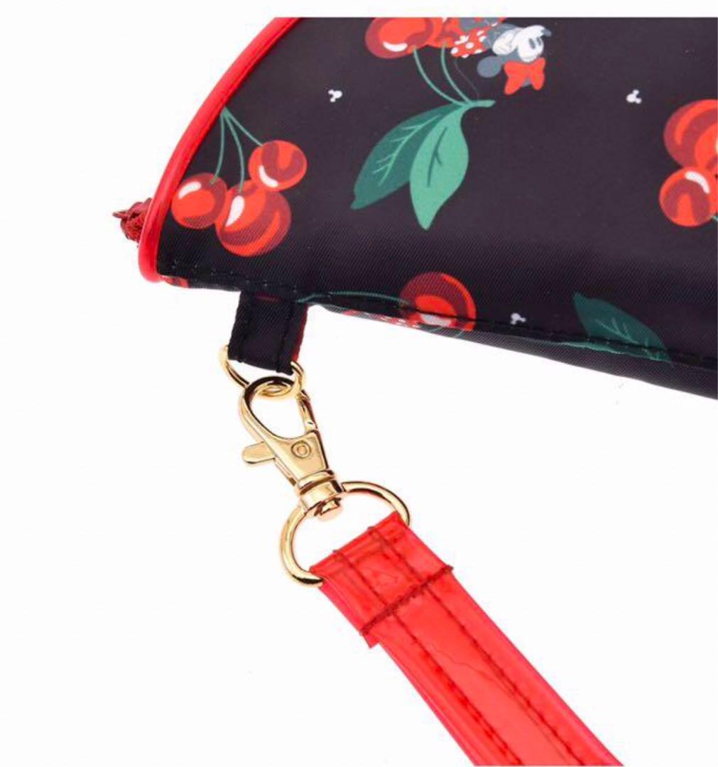 Disney ミニー　ランチトート＆ペットボトルカバー　保冷・保温　さくらんぼ