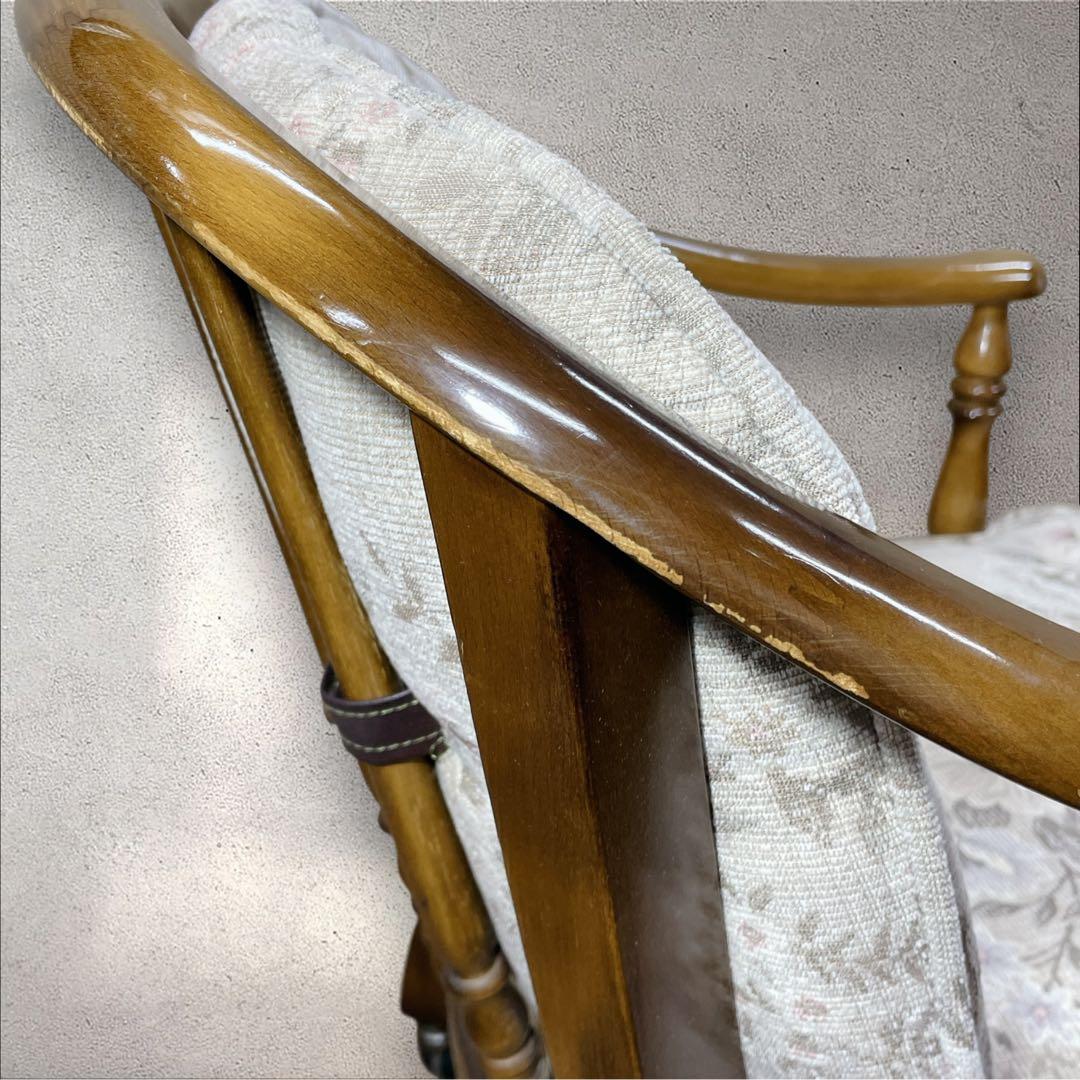 カリモク コロニアルアームチェア レトロ ソファ KARIMOKU ①